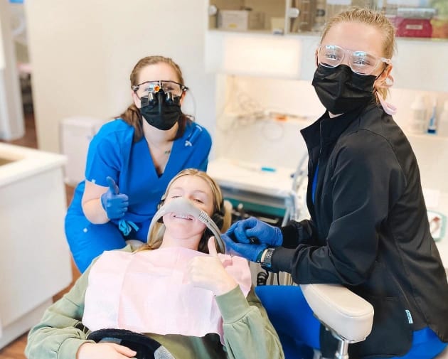 Patient receiving sedation dentistry at  Warwick Dental