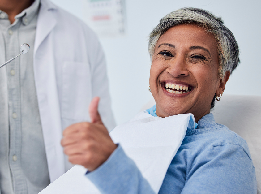 Patient at Warwick dental okc